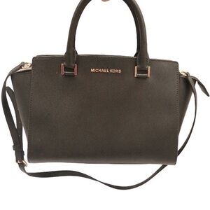 Michael kors black saffiano leather Selma bag